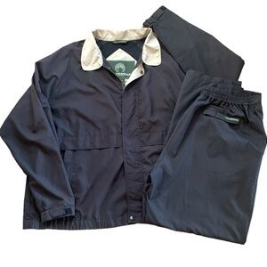 Weatherproof Track Suit Lightweight Black Tan Men’s Size XXL